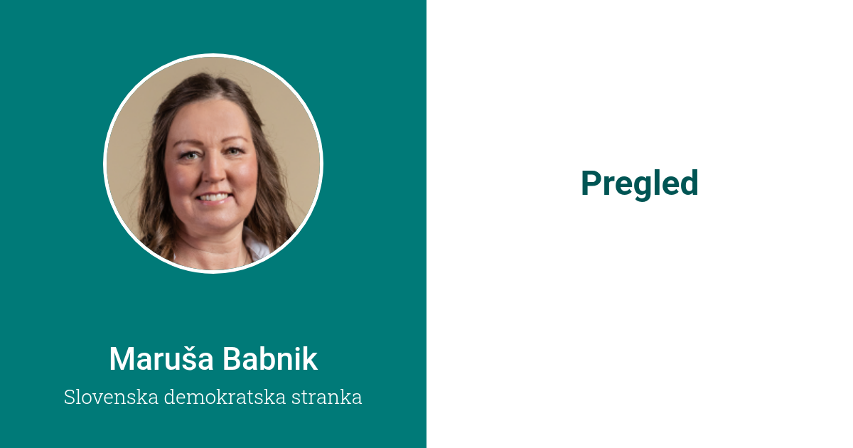 Pregled - Maruša Babnik